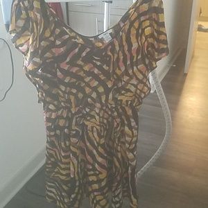 Multicolored short dress